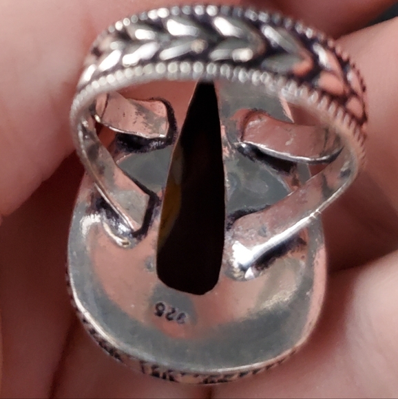 New Mookaite Jasper 925 Silver Statement Ring. - Picture 4 of 12